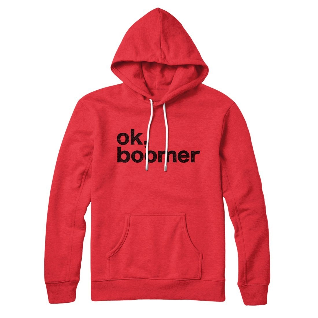 OK Boomer Unisex Pullover Hoodie - Cotton Polyester Loose Fit