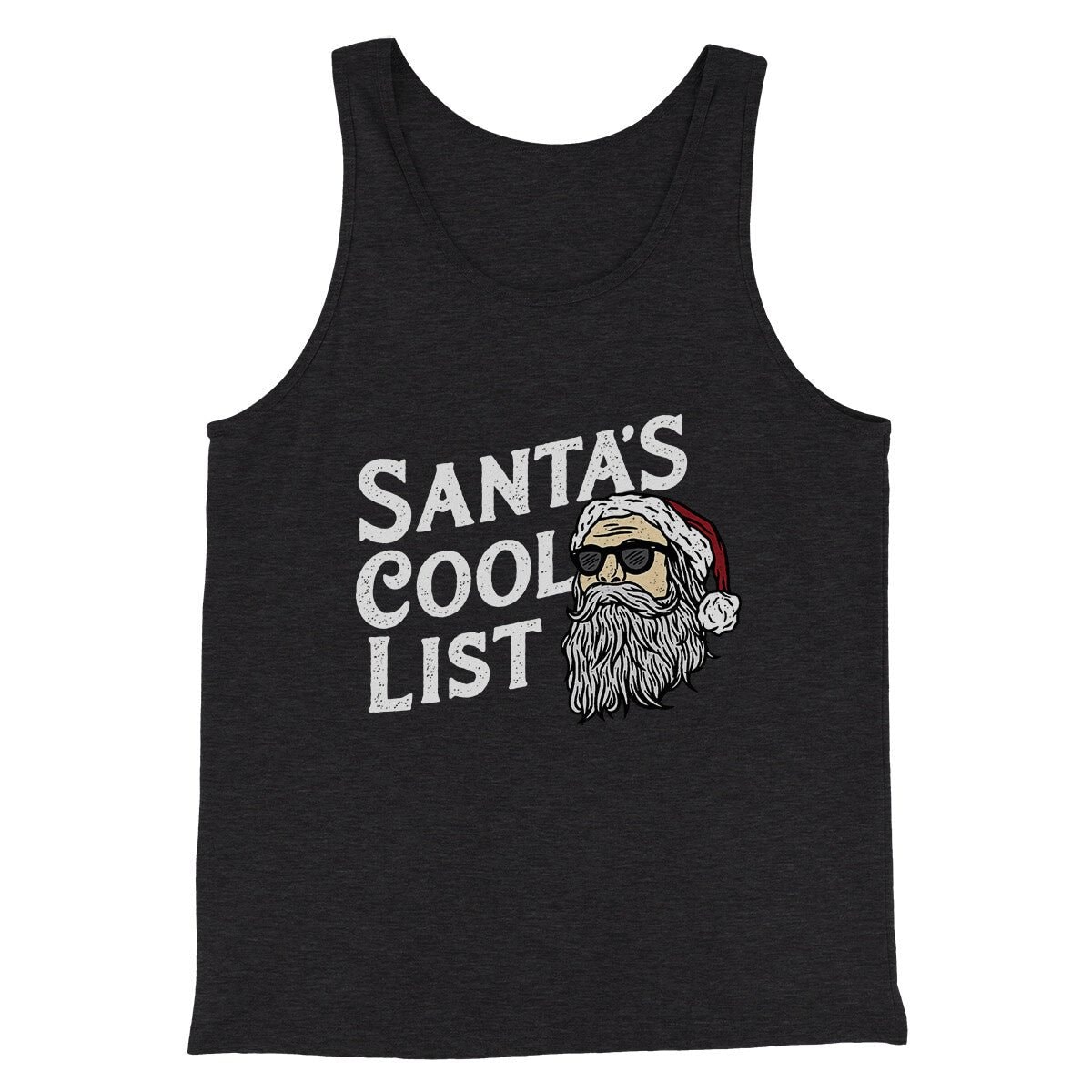 Santa��s Cool List Men Unisex Tank Top - Combed Cotton