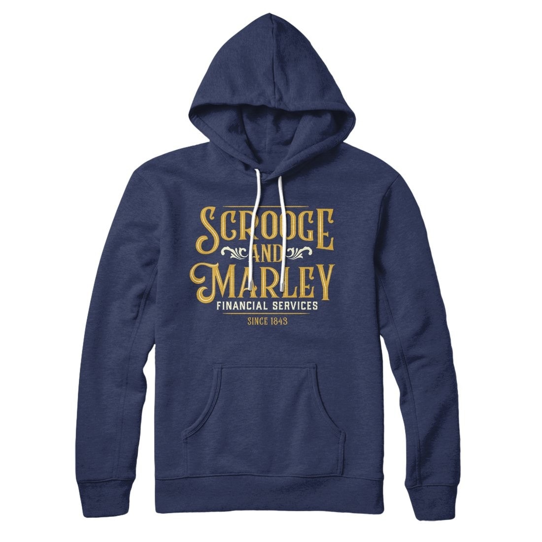 Scrooge & Marley Financial Services Unisex Pullover Hoodie - Cotton Polyester Loose Fit