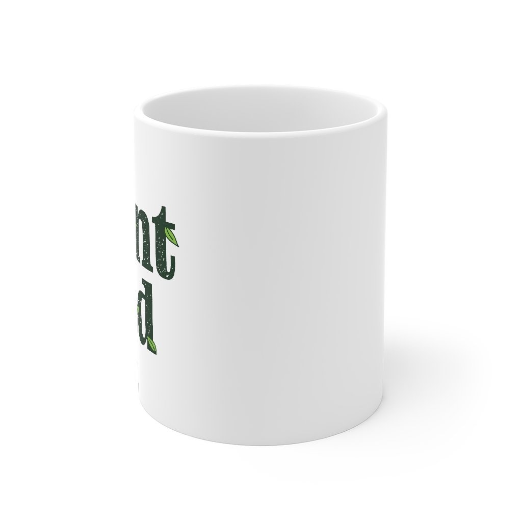 Plant Dad Coffee Mug - White Ceramic Mug for Plant Lovers