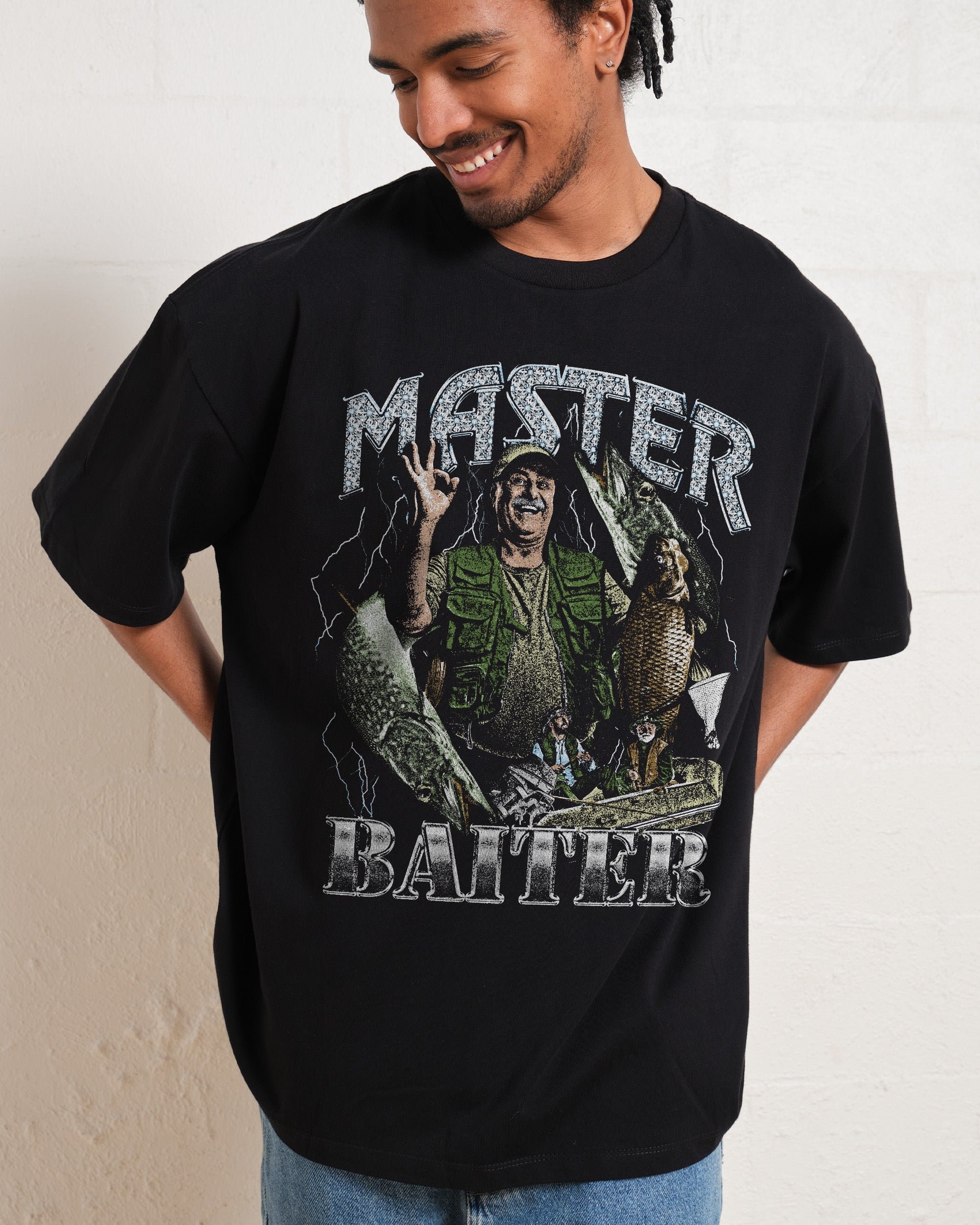 Baiter Oversized 90s Graphic T-Shirt Threadheads Unisex Heavyweight Combed Cotton Tee