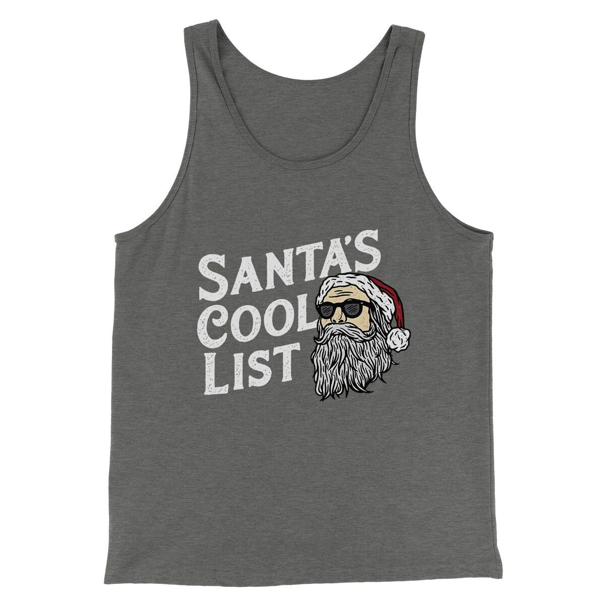 Santa��s Cool List Men Unisex Tank Top - Combed Cotton