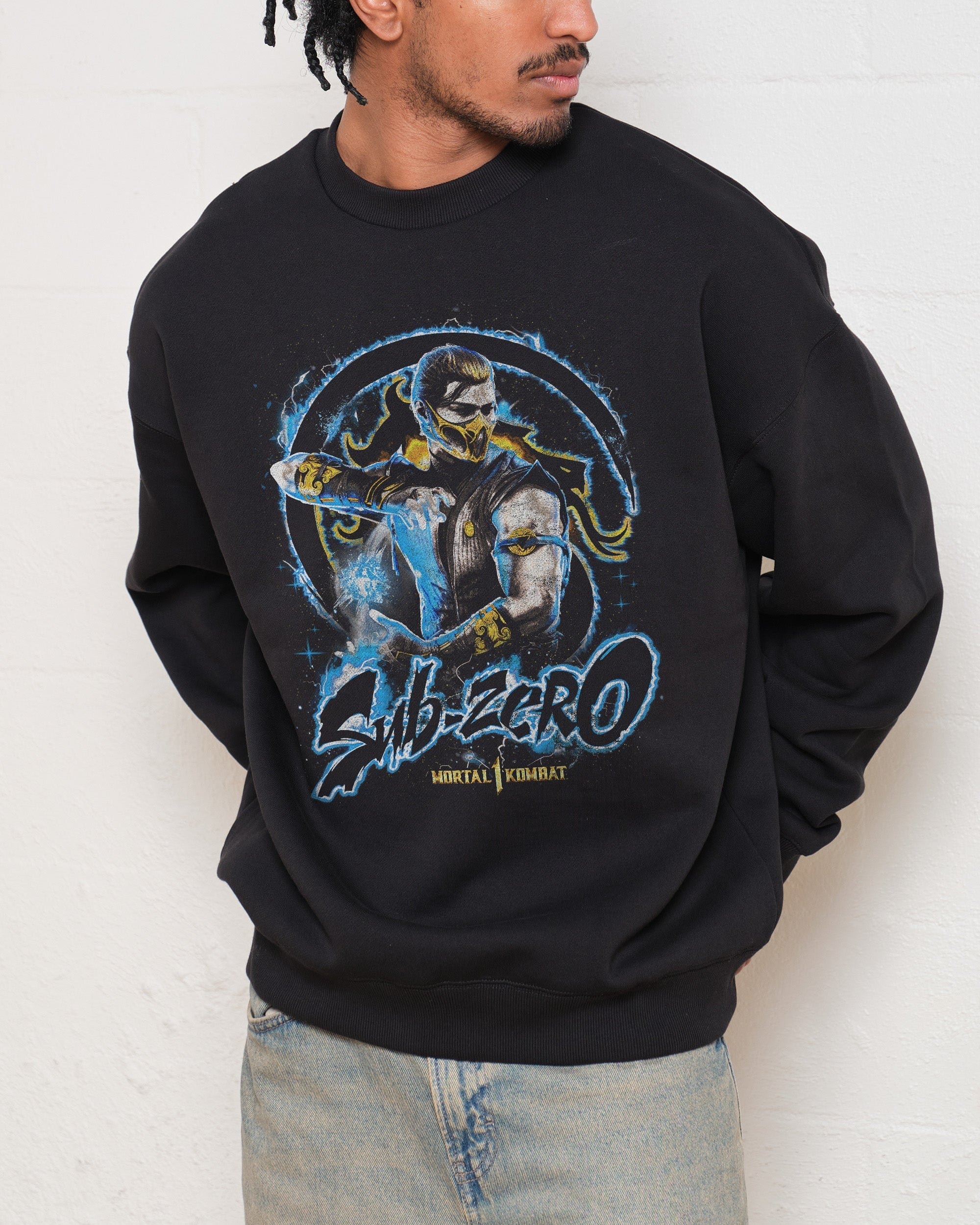 Subzero Sweatshirt Mortal Kombat Collab Premium Graphic Sweatshirt