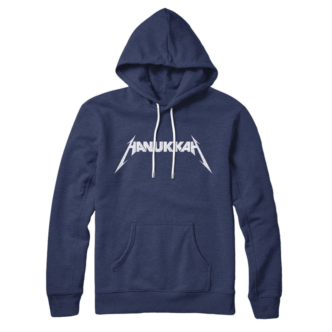 Unisex Hanukkah Pullover Hoodie - Cotton Polyester Kangaroo Pocket
